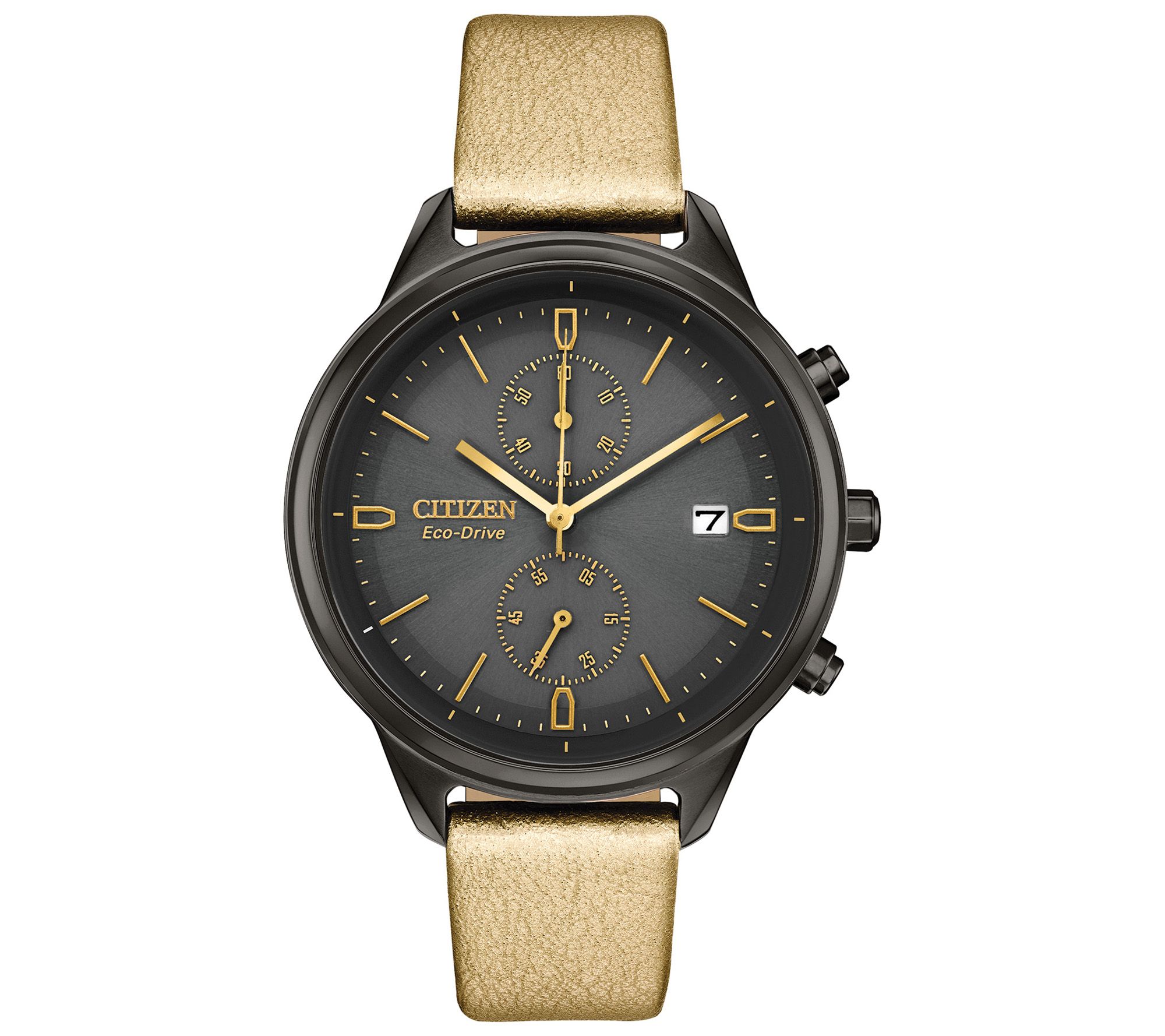 Citizen Eco-Drive Womens Gold-Colored Strap Wa tch