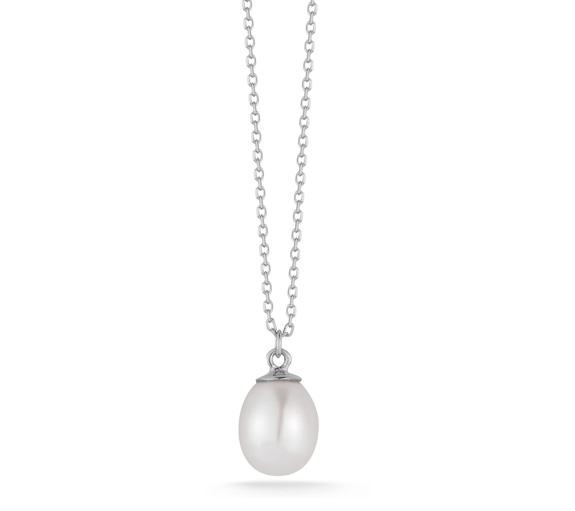 Luminosa Gold Cultured Pearl Pendant w/ C hain, 14K