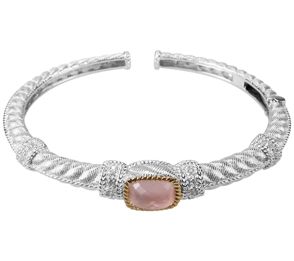 Judith Ripka Sterling Mother-of-Pearl Doublet C uff