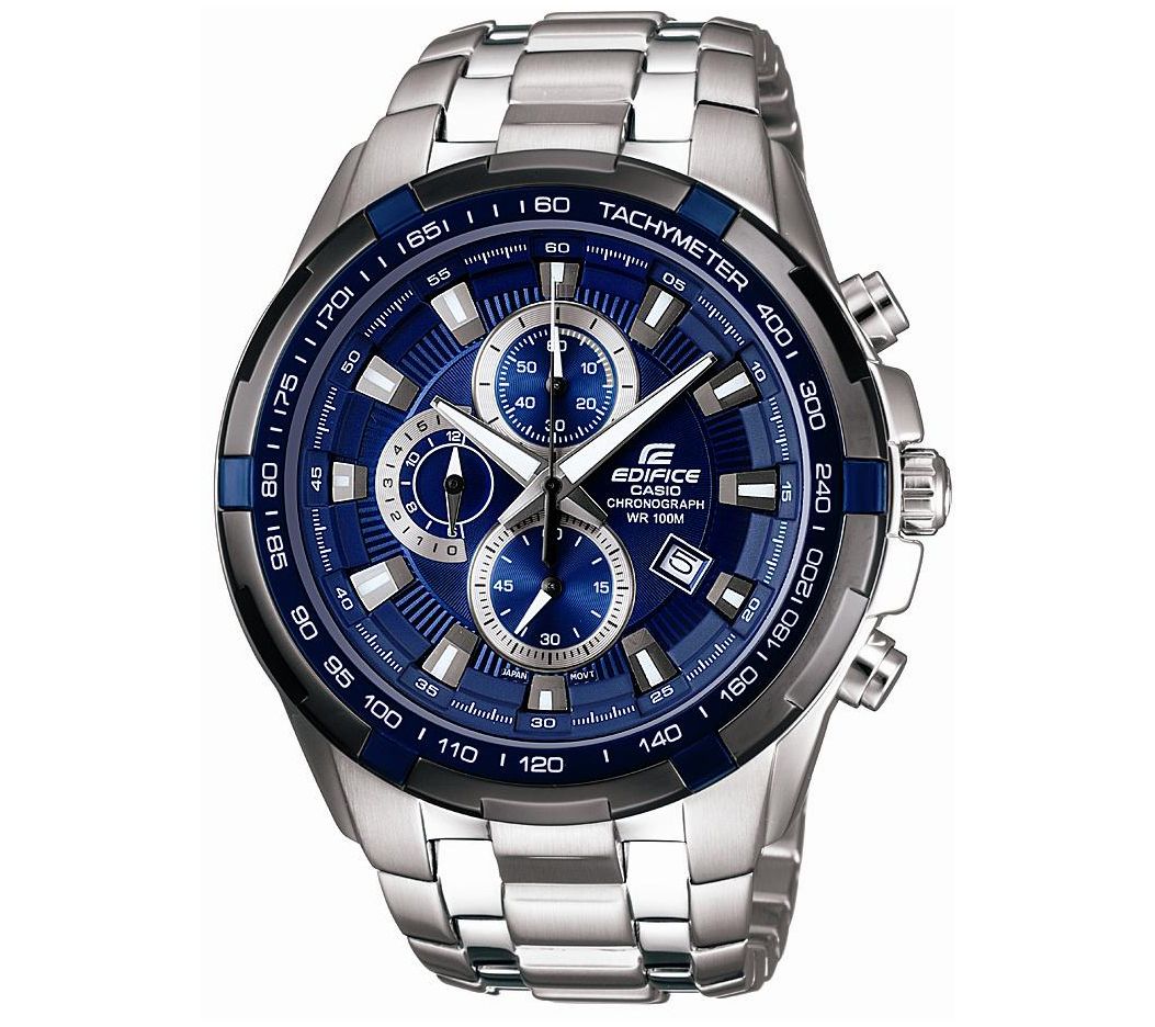 casio edifice blue dial