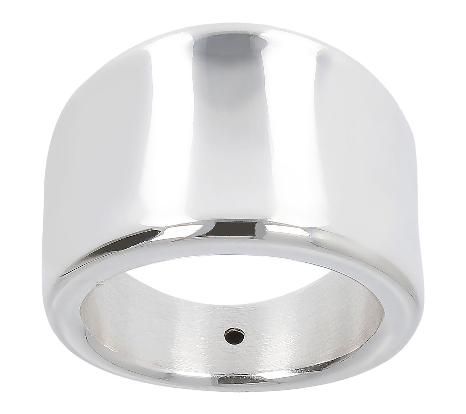 UltraFine Silver Highly Polished Graduated Saddle Ring