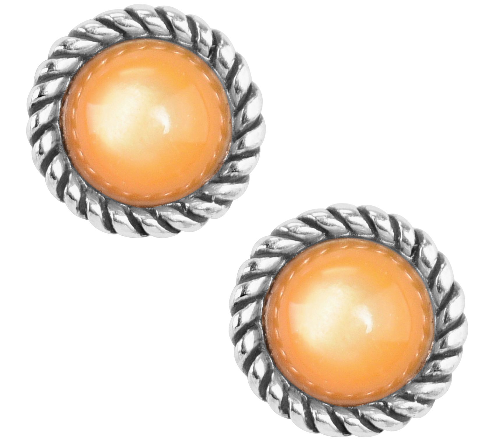 American West Santa Fe Sunrise Sterling Gemston e Earrings