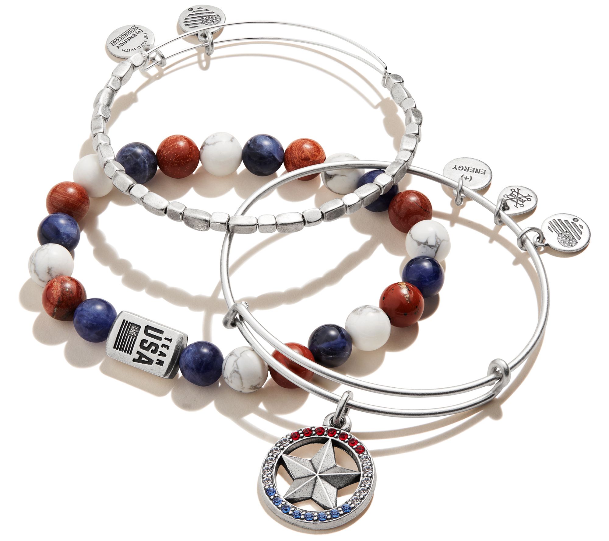 Alex and Ani Team USA Bangle Bracelets