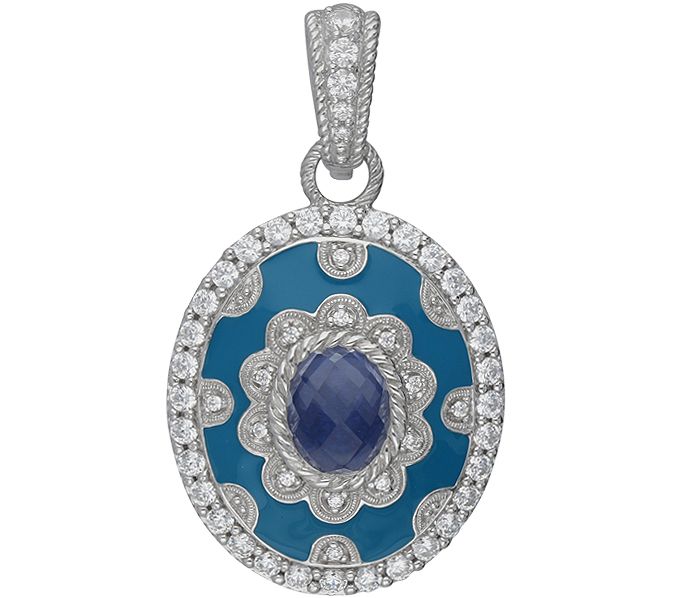 Judith Ripka Sterling Gemstone and Diamonique E nhancer