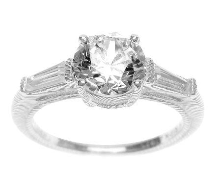 Judith Ripka Sterling Silver Diamonique Ring