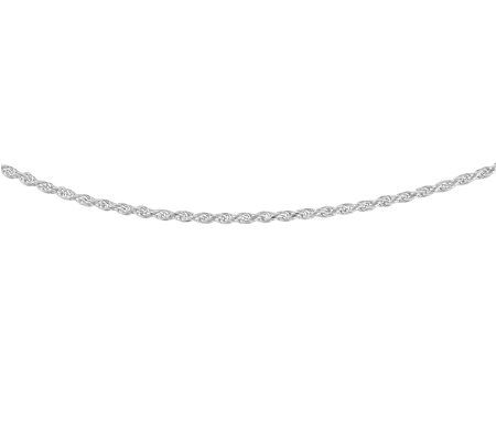Sterling 18 Diamond-Cut Solid Rope Chain
