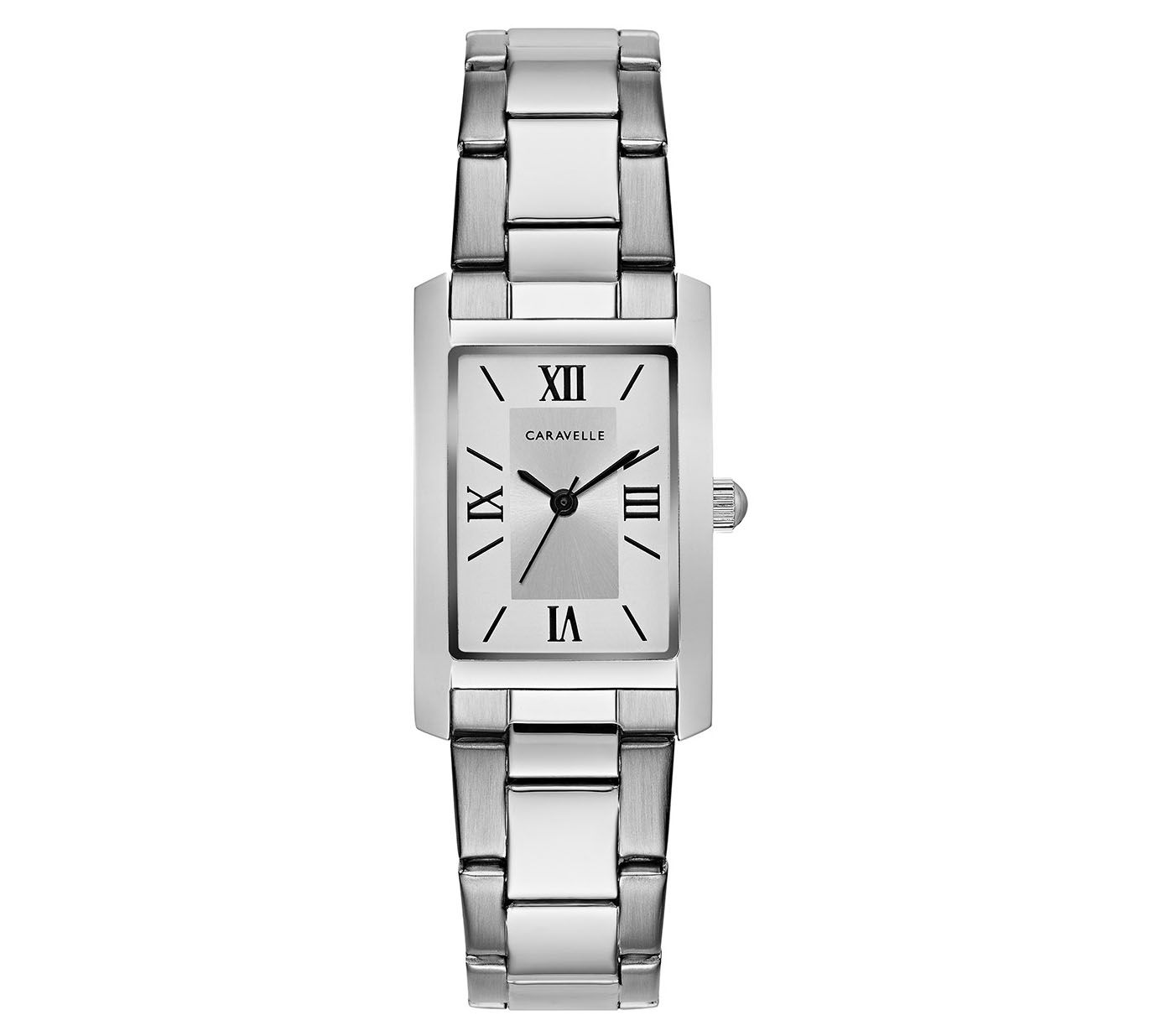 Caravelle by Bulova Women's Stainless Rectangl Case Watch