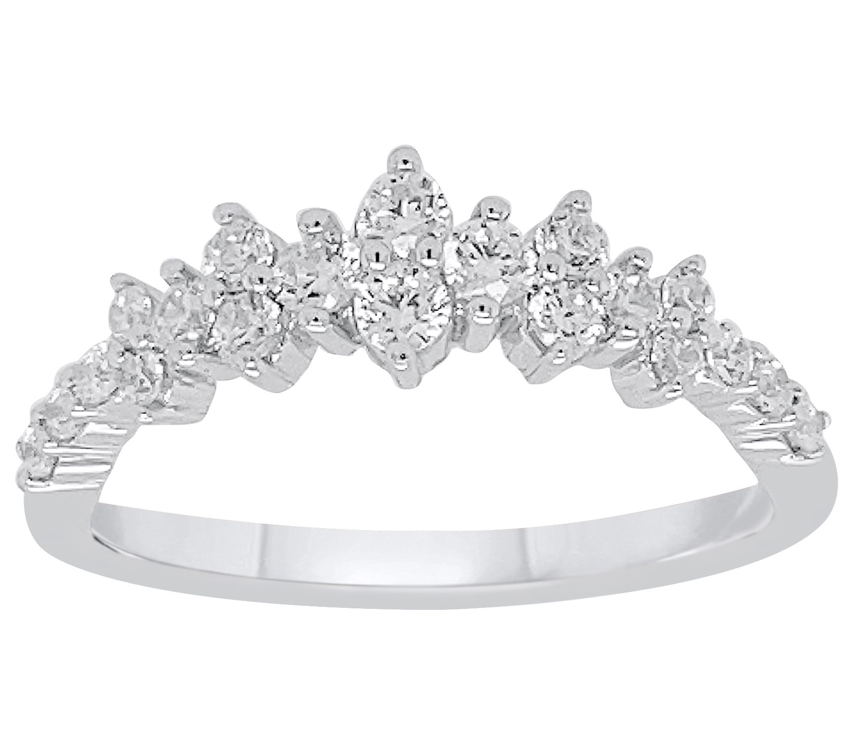 Affinity Diamonds Diamond Anniversary Band Ring, 14K White Gold