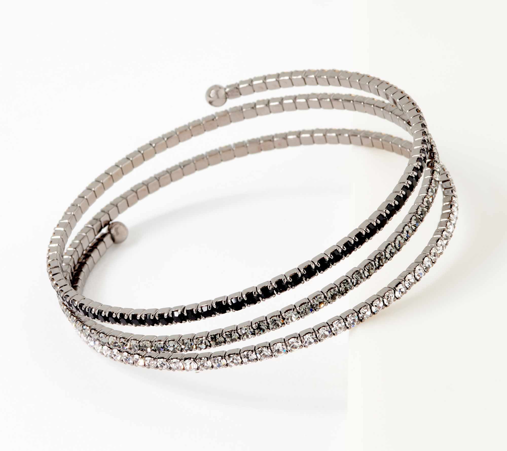 Diamonique x Lisa Freede Three Coil Flexible Bracelet