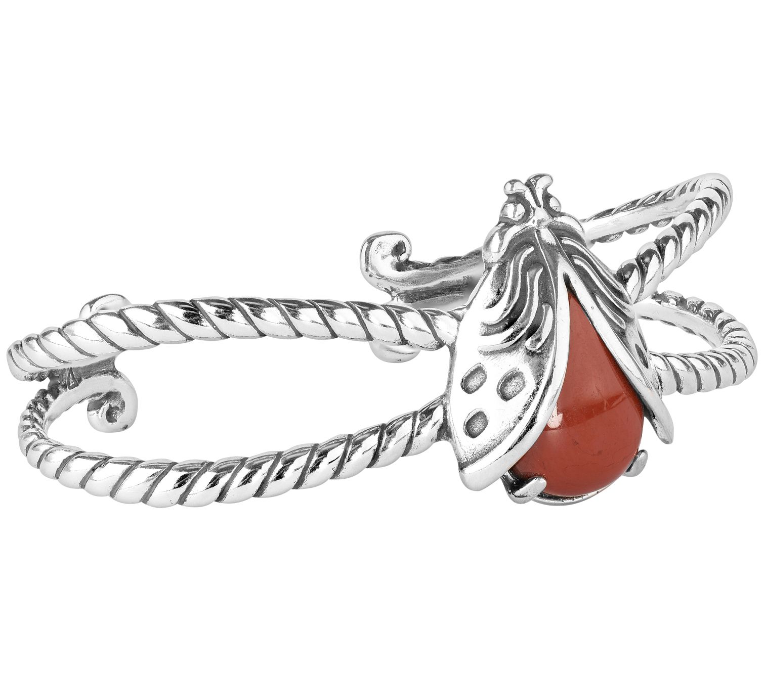 American West Sterling Jasper Garden Critter La dybug Cuff