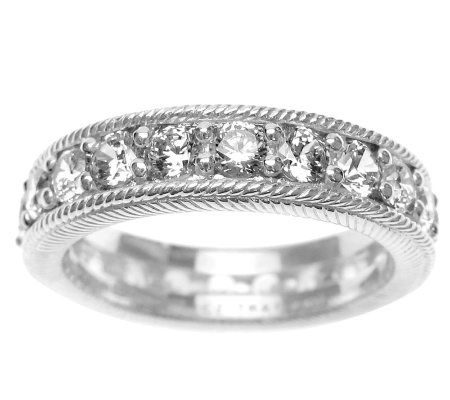 Judith Ripka Sterling Diamonique Eternity Ring