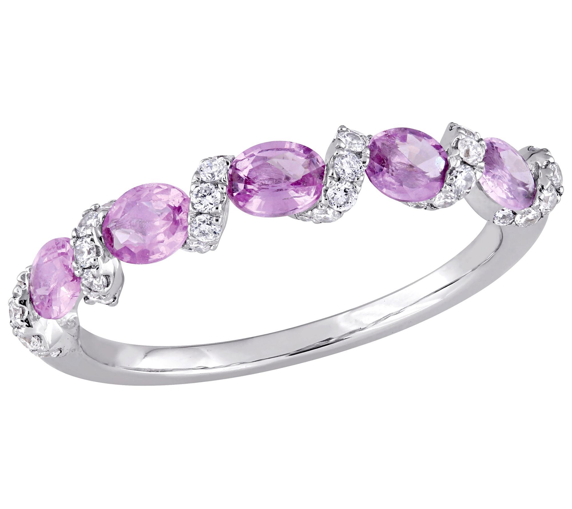 Bellini 14K 1.00 cttw Pink Sapphire &  0.25 ctt w Diamond Ring