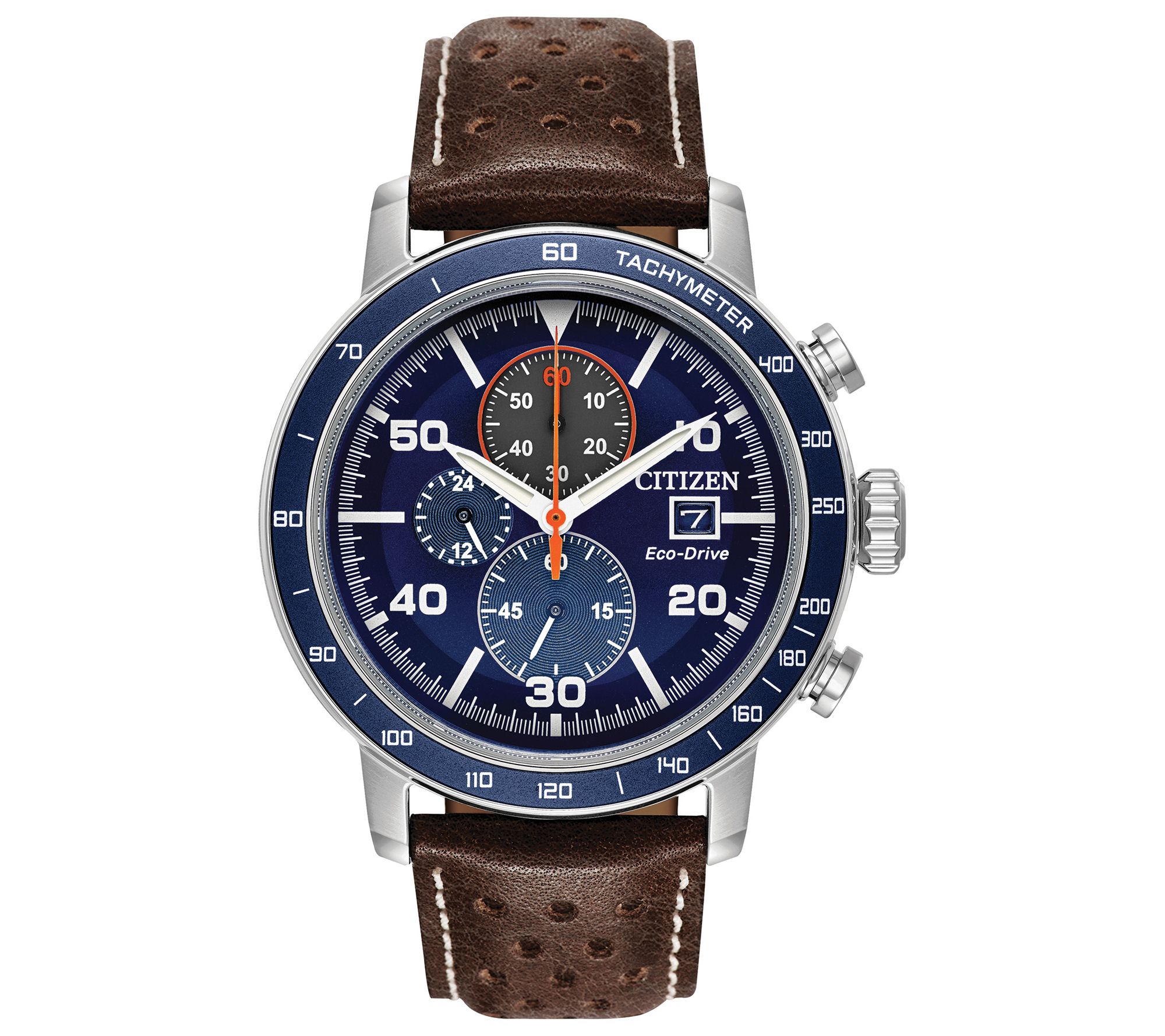 Citizen Eco-Drive Mens Brycen Chrono Watch w/ Blue Dial