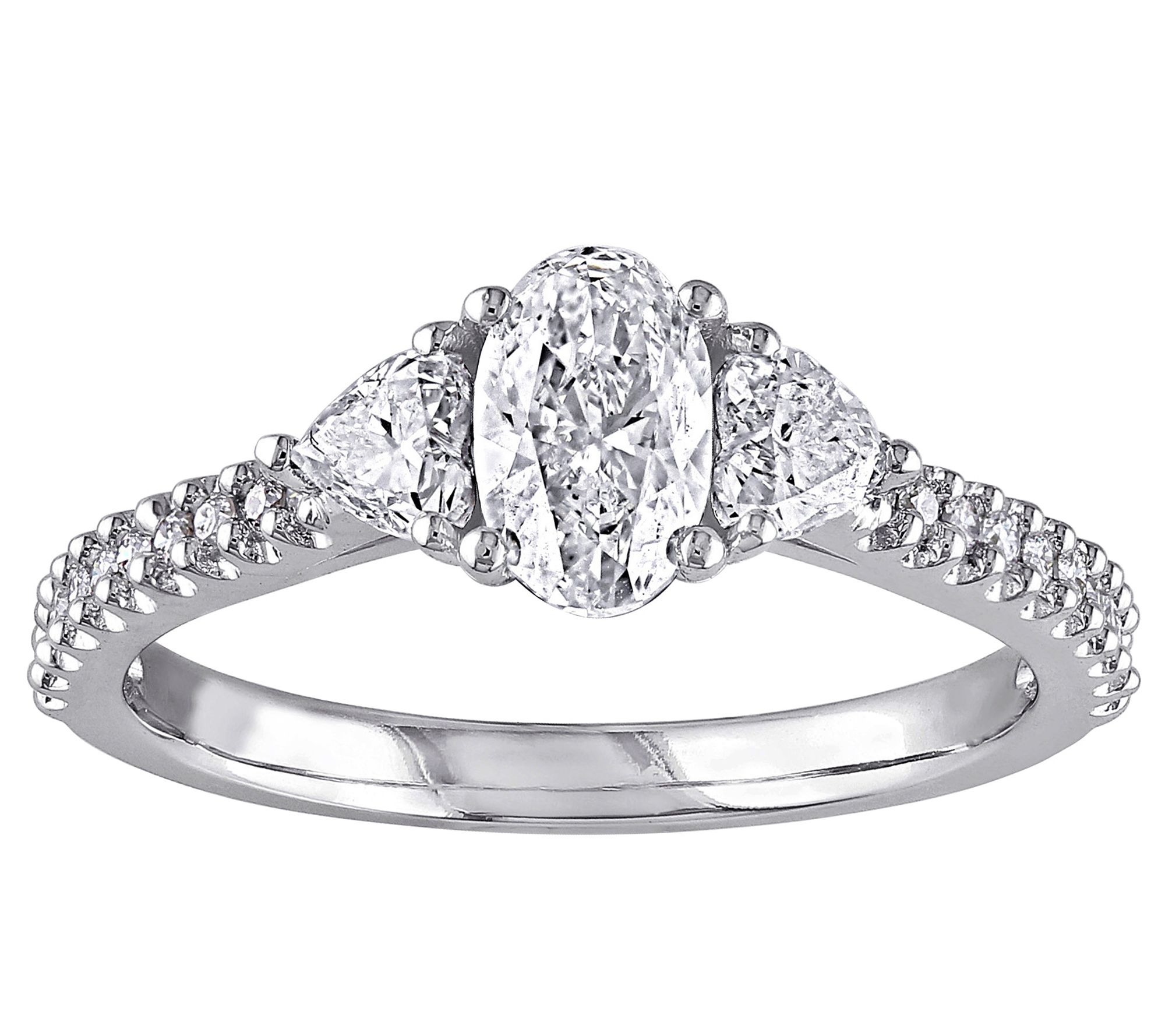 Affinity 1 cttw Multi Cut Diamond Ring, 1 4K Wh ite Gold
