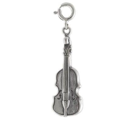 Sterling Violin Charm