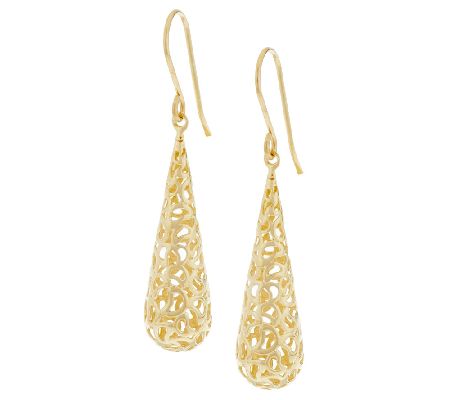 Adi Paz Filigree Teardrop Earrings 14K Gold — QVC.com