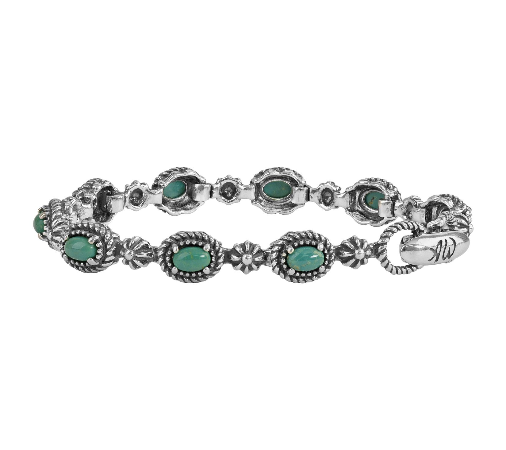 American West Classics Sterling Gemstone Link B racelet