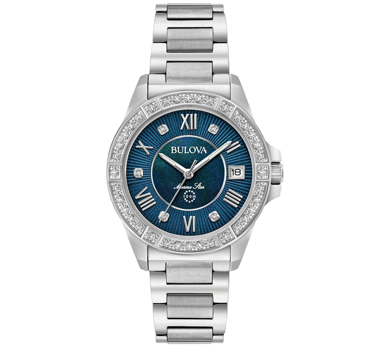 Womens Marine Star Diamond Accent Bracelet Wat ch