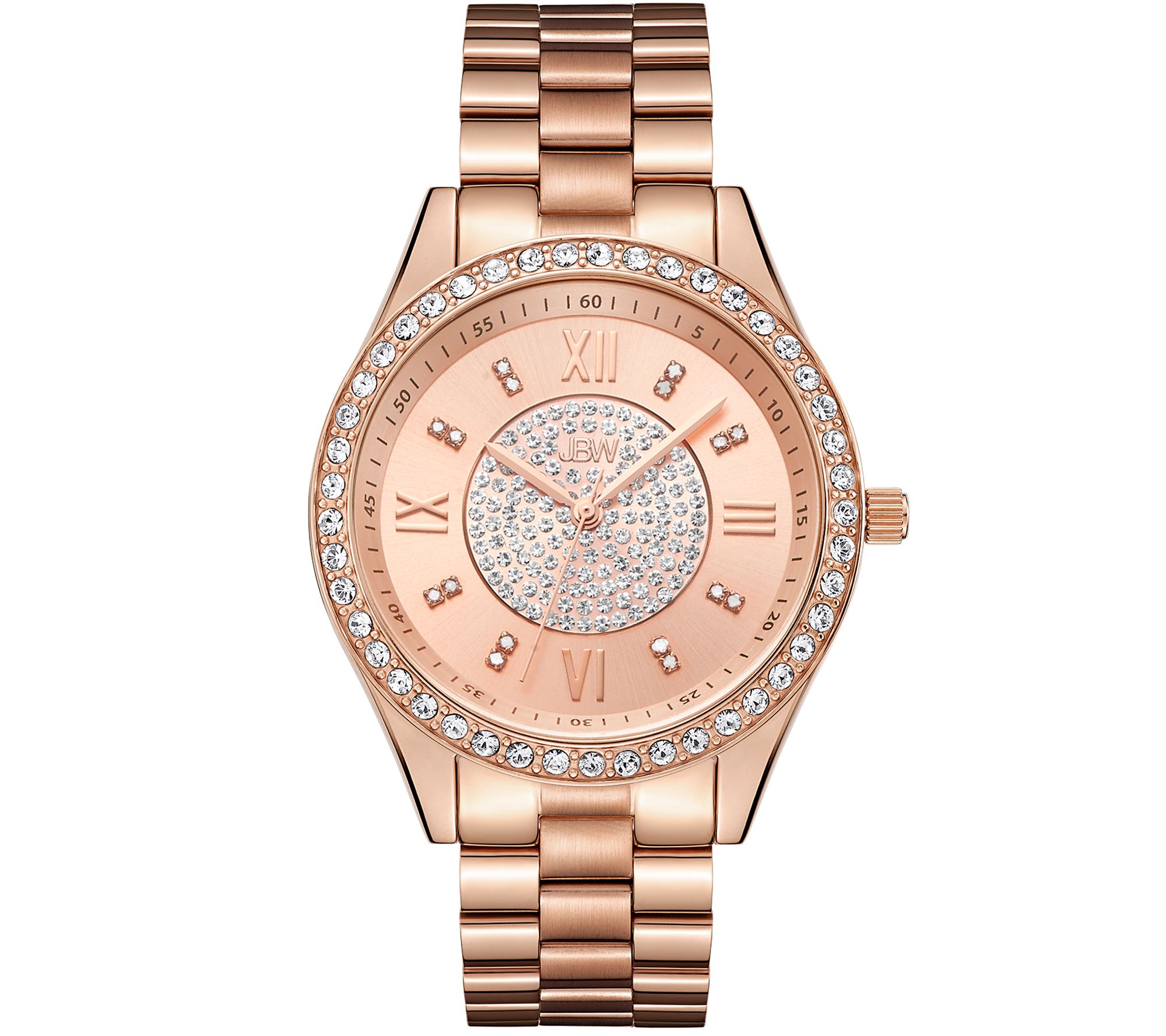 JBW Mondrian Womens Diamond 18K Rose-Gold Plat ed Watch