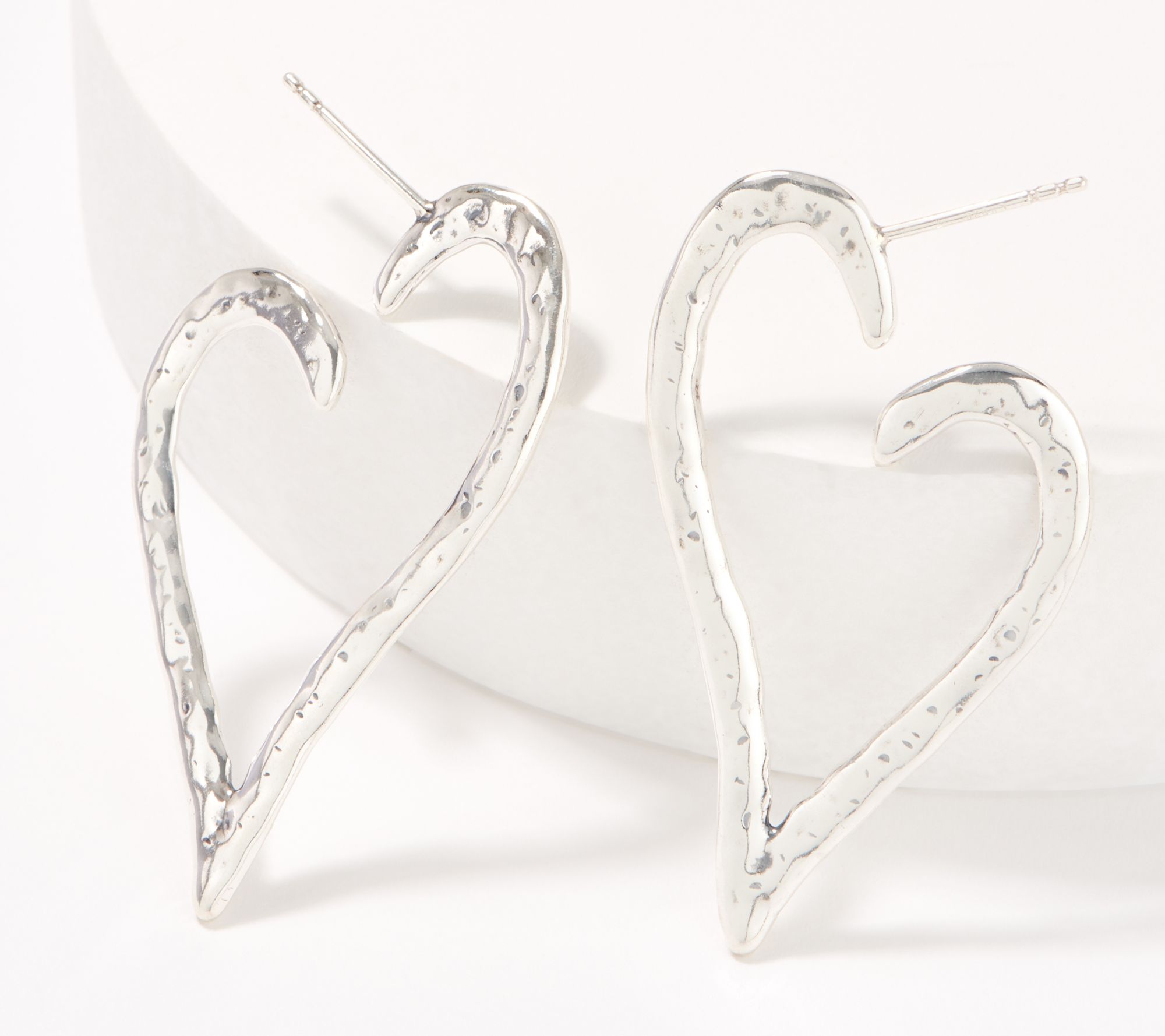 American West Sterling Silver Large Hoop Earrings