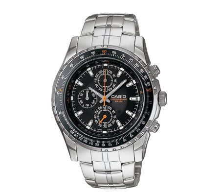 Casio Mens Aviator Slide Rule Bezel Watch