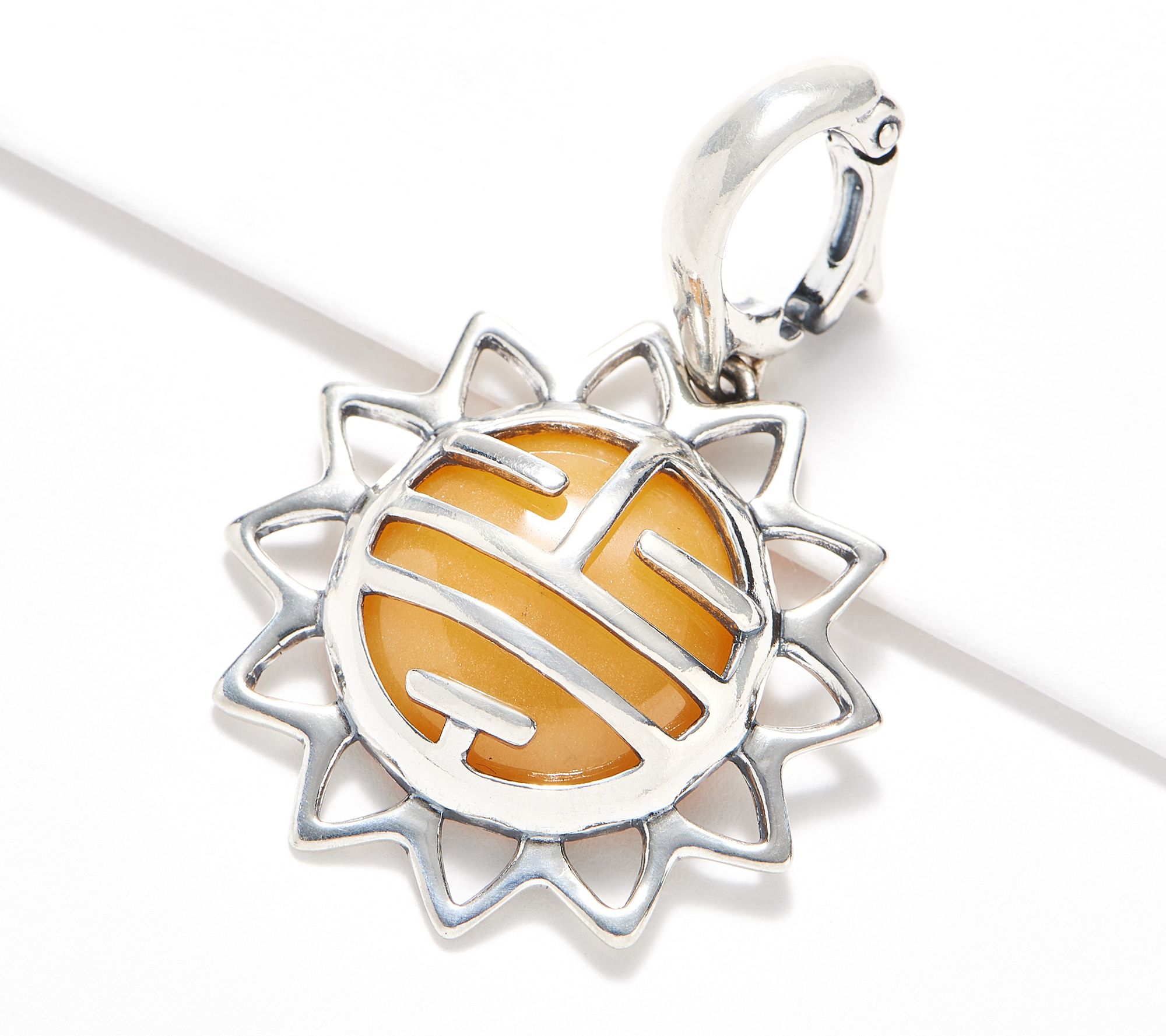 American West Sterling Silver Yellow Jasper SunEnhancer