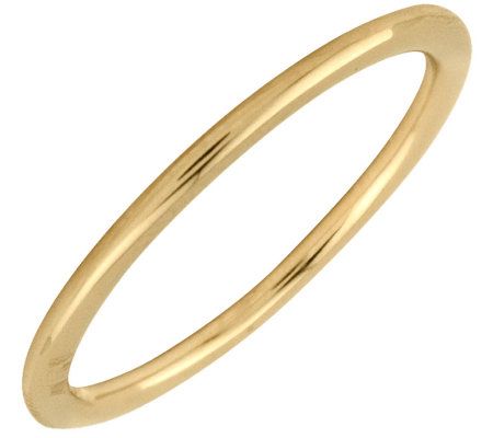 Simply Stacks Sterling 18K Yellow Gold-Plated 1 .5mm Ring