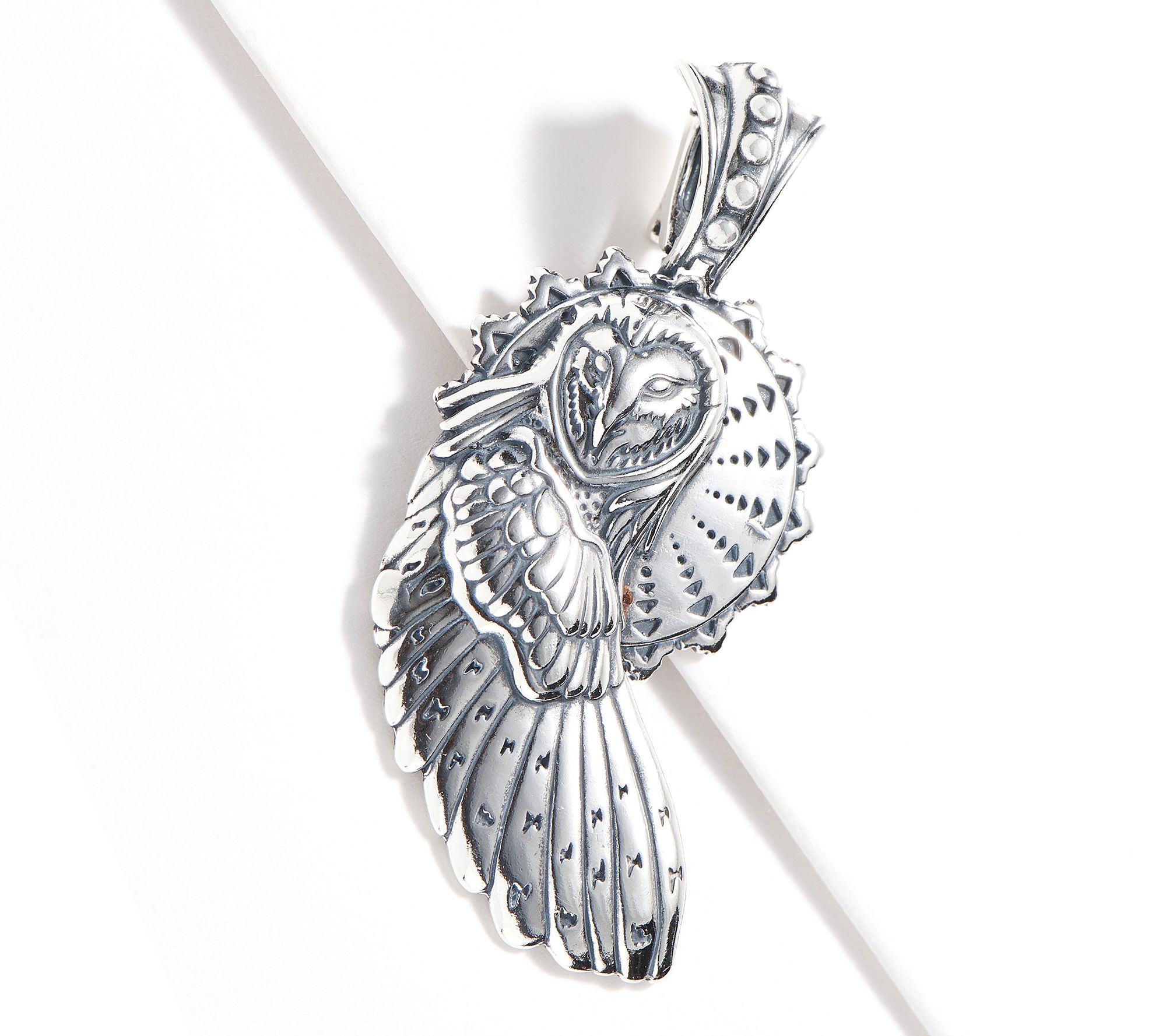 Fritz Casuse Sterling Silver Bold Owl Enhancer