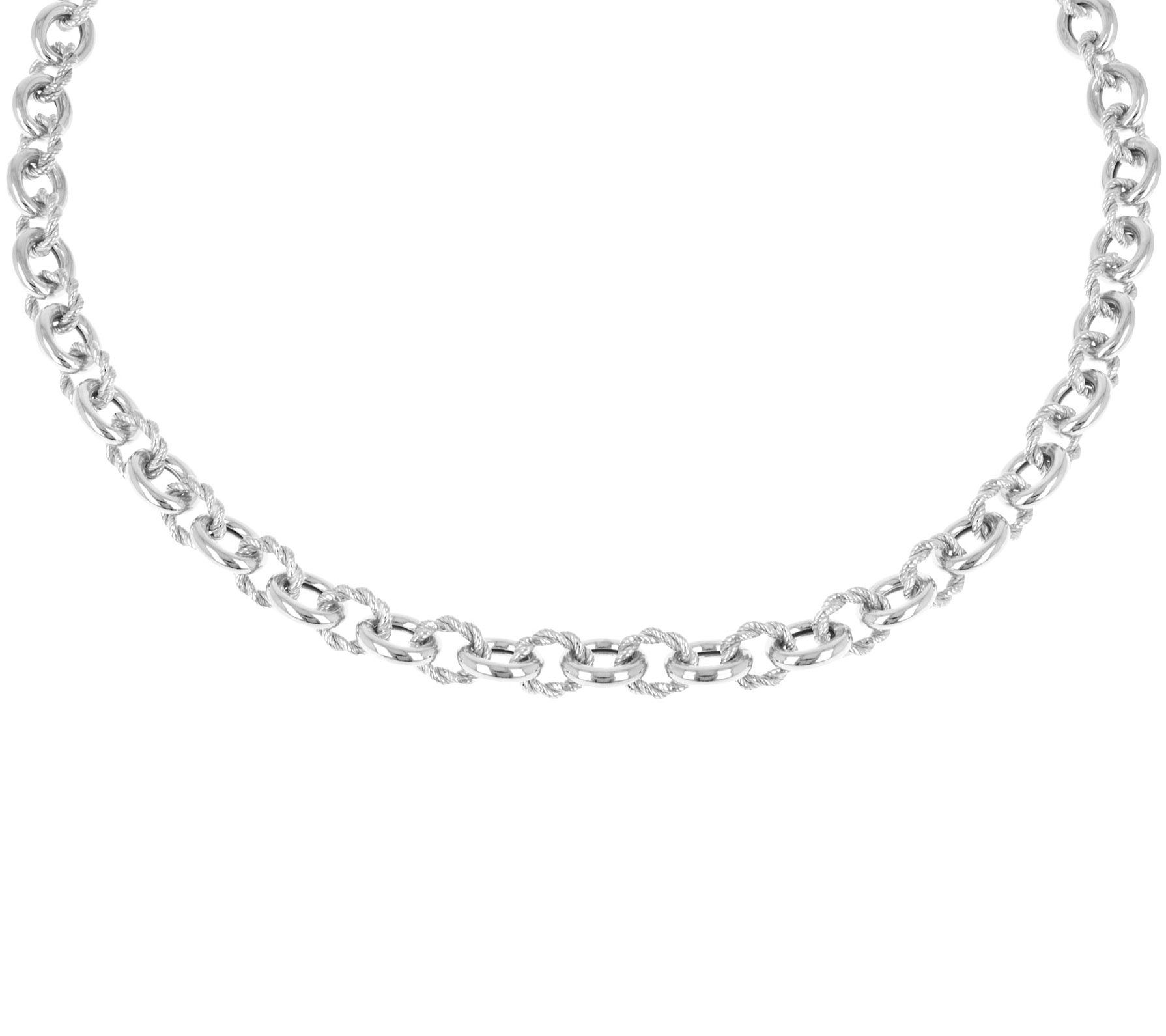 Judith Ripka Verona 18 Sterling Necklace 38.5g