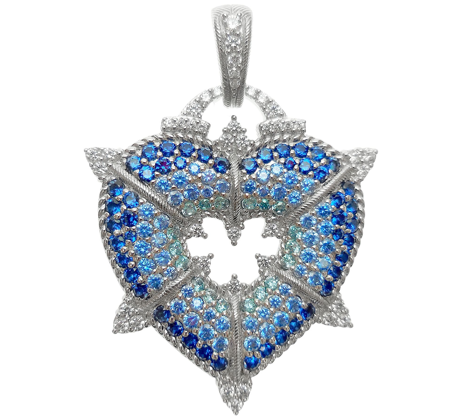 Judith Ripka Sterling and Diamonique Heart Enha ncer