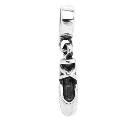 Prerogatives Sterling Ballet Slipper Dangle Bea d
