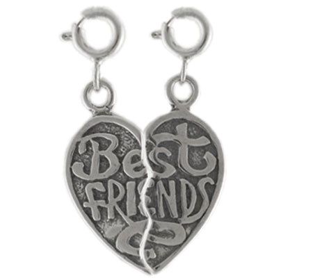 Sterling Best Friends Charm Set
