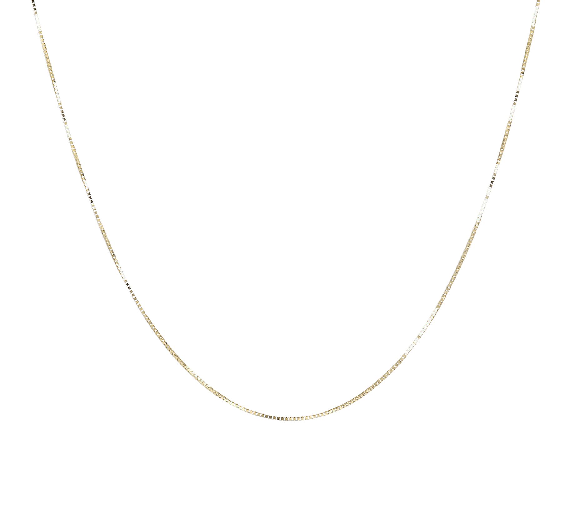 Italian Gold 16" Fine Box Chain Necklace, 10K G ld