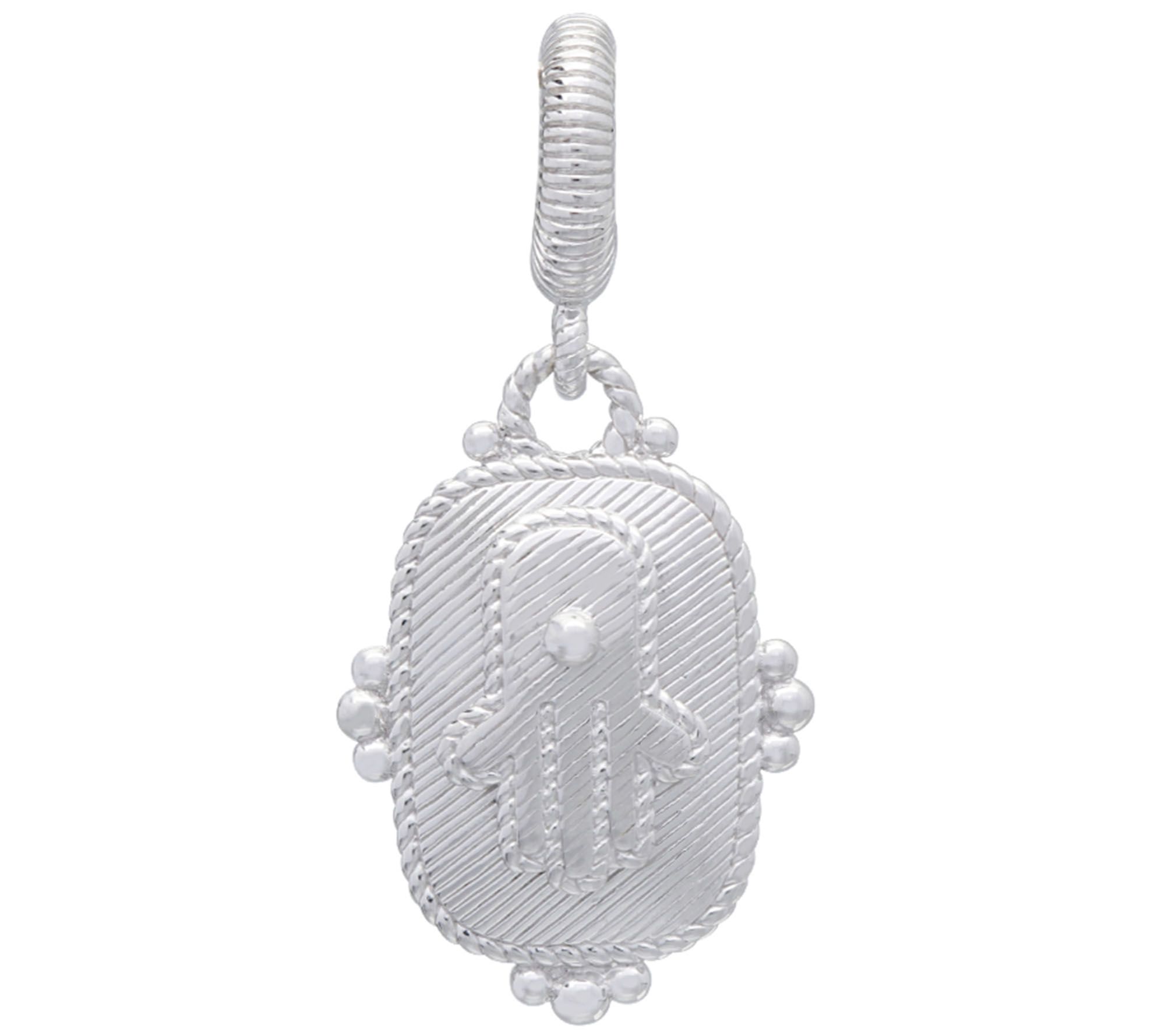 Judith Ripka Sterling Silver Hamsa Charm