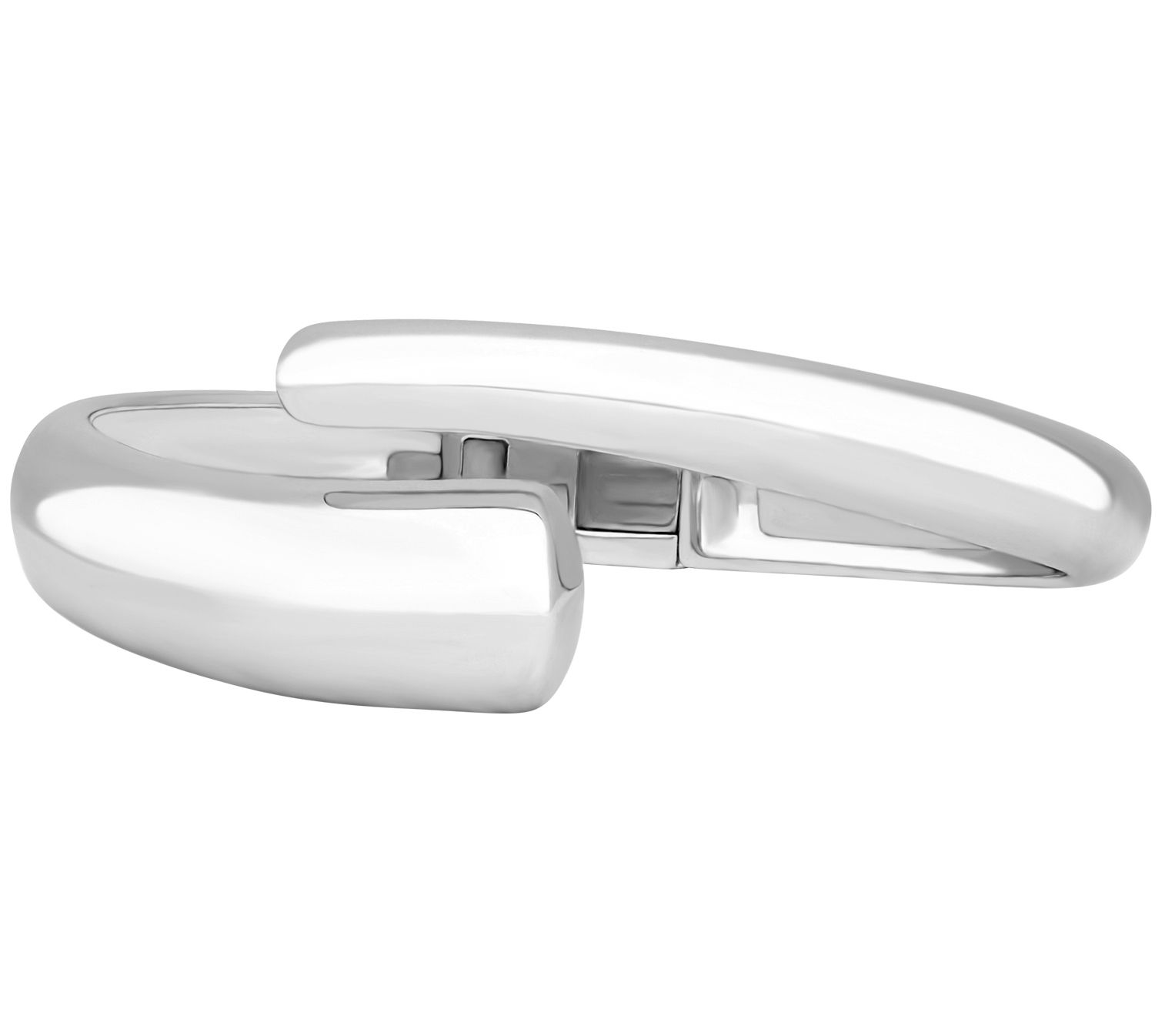Ariva Sterling Silver Polished Hinged Cuff