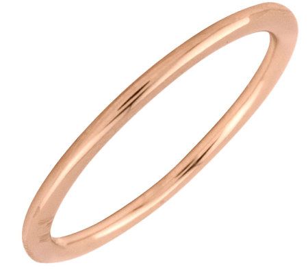 Simply Stacks Sterling 18K Rose Gold-Plated 1.5 mm Ring