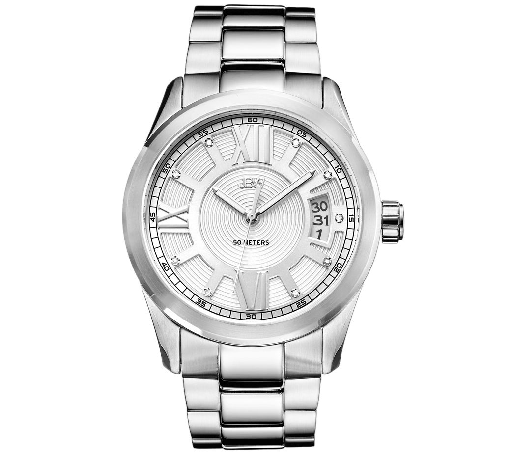 JBW Mens Bond Diamond Stainless Steel Watch