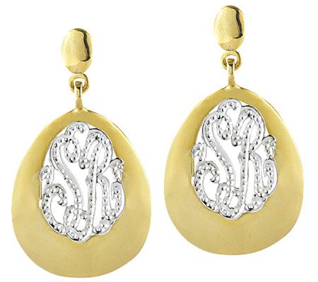 Sterling Personalized Earrings with 2 Letters