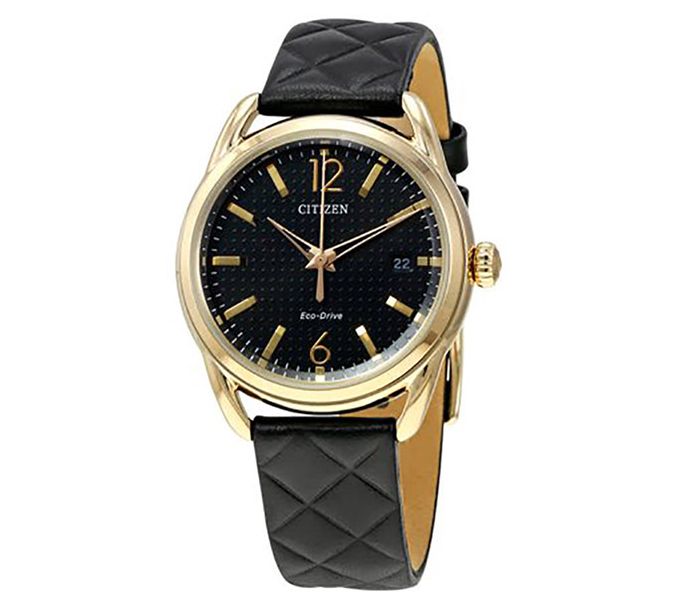 Citizen Eco-Drive Womens Black Strap Watch