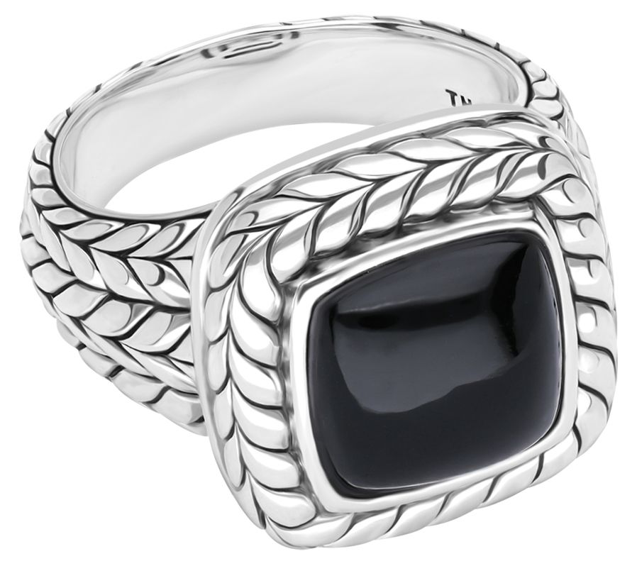 Tiffany Kay Sterling Silver & Black Onyx Cushio Ring