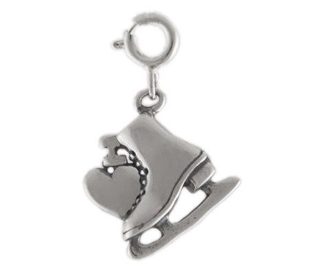 Sterling I Love Ice Skating Charm