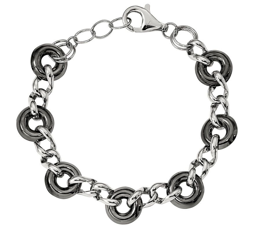 Italian Silver 8 Multi-Link Bracelet, 16.9g