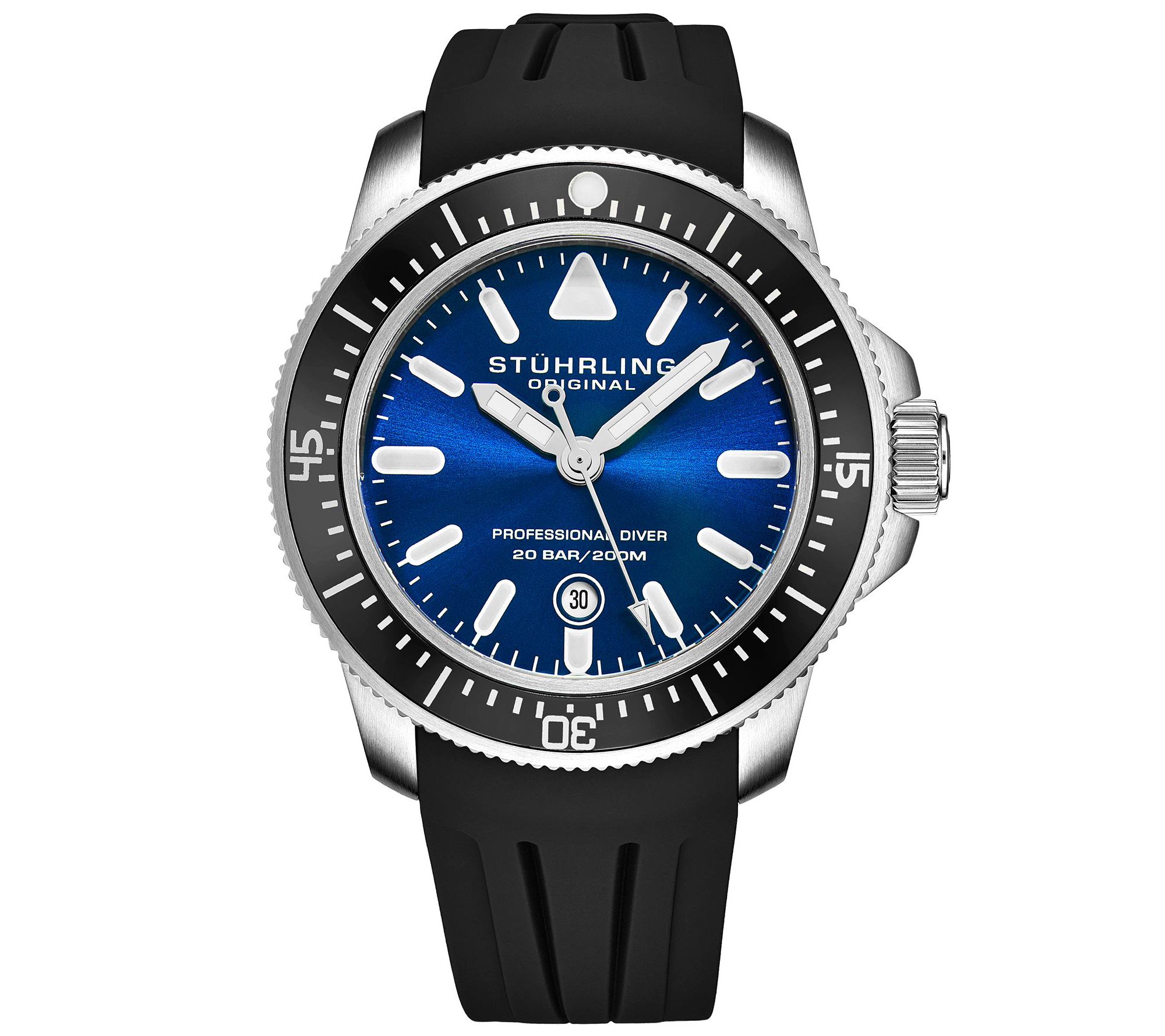 Stuhrling Mens Maritimer Blue Dial Watch