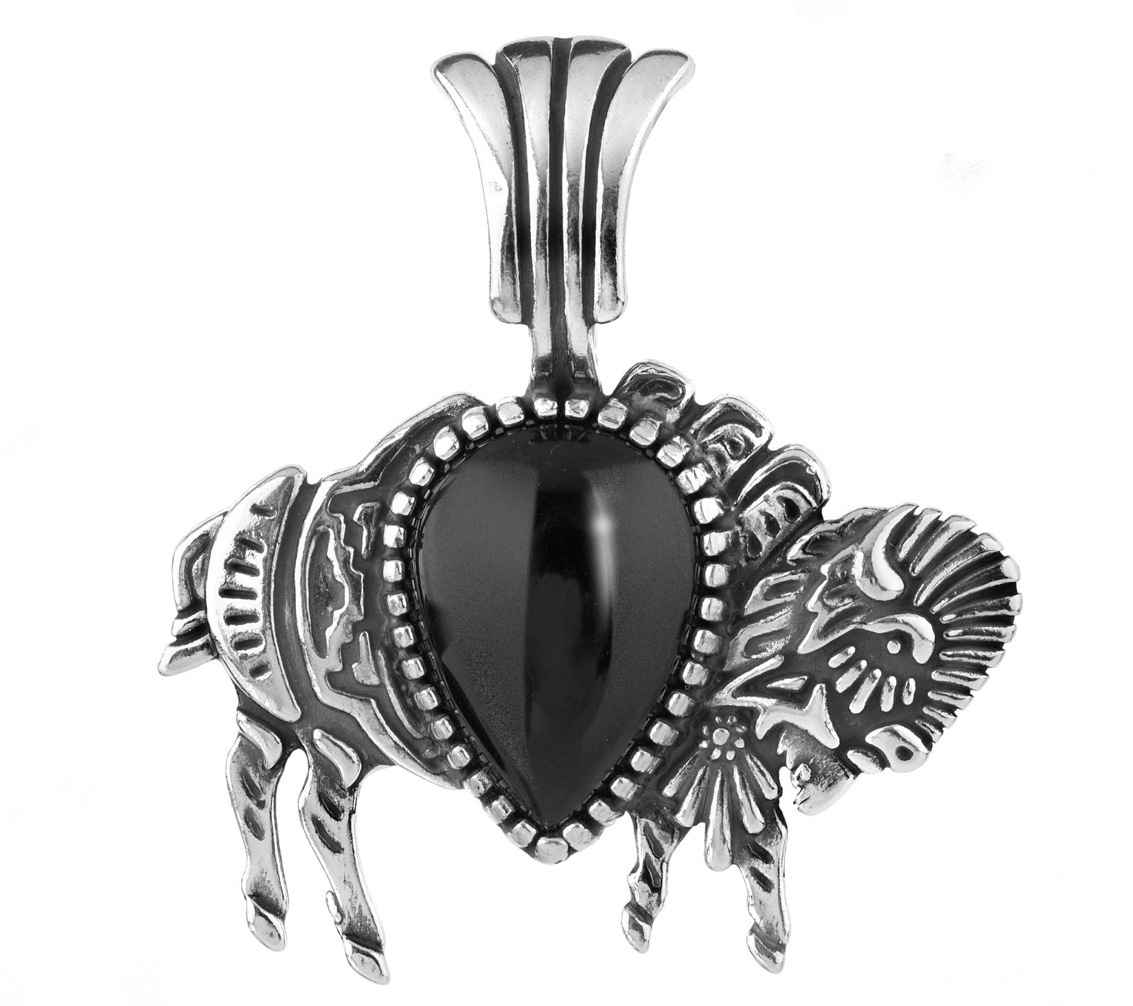 American West Fritz Casuse Sterling Silver B uf falo Enhancer