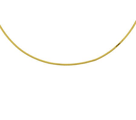 18 Diamond-Cut Octagonal Snake Chain 14K Gold, 5.5g