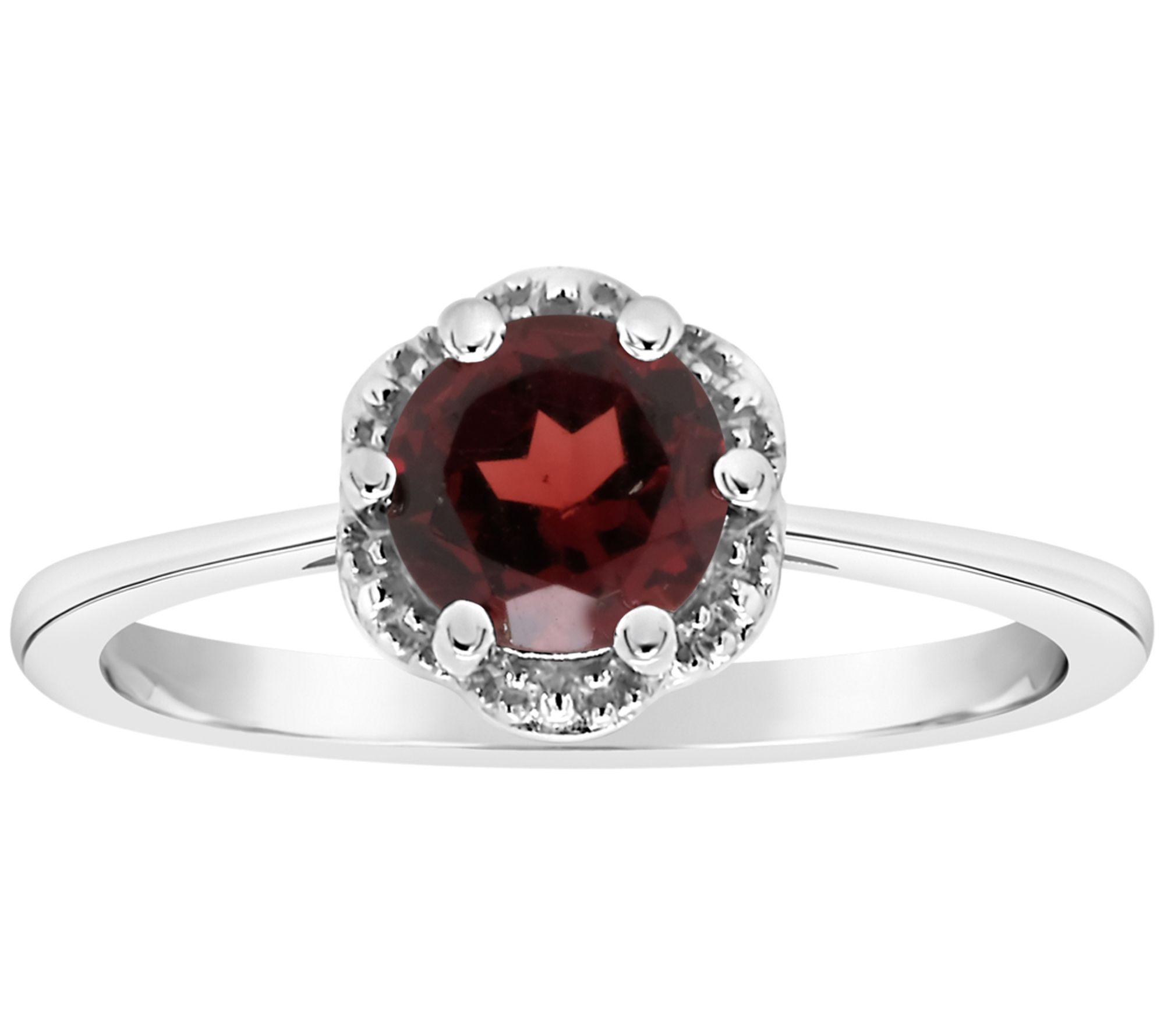 Sterling Birthstone Solitaire Ring