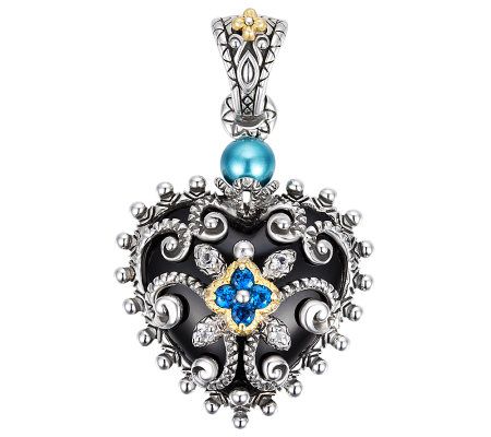 Barbara Bixby Sterling Heart Enhancer, 18K Gold
