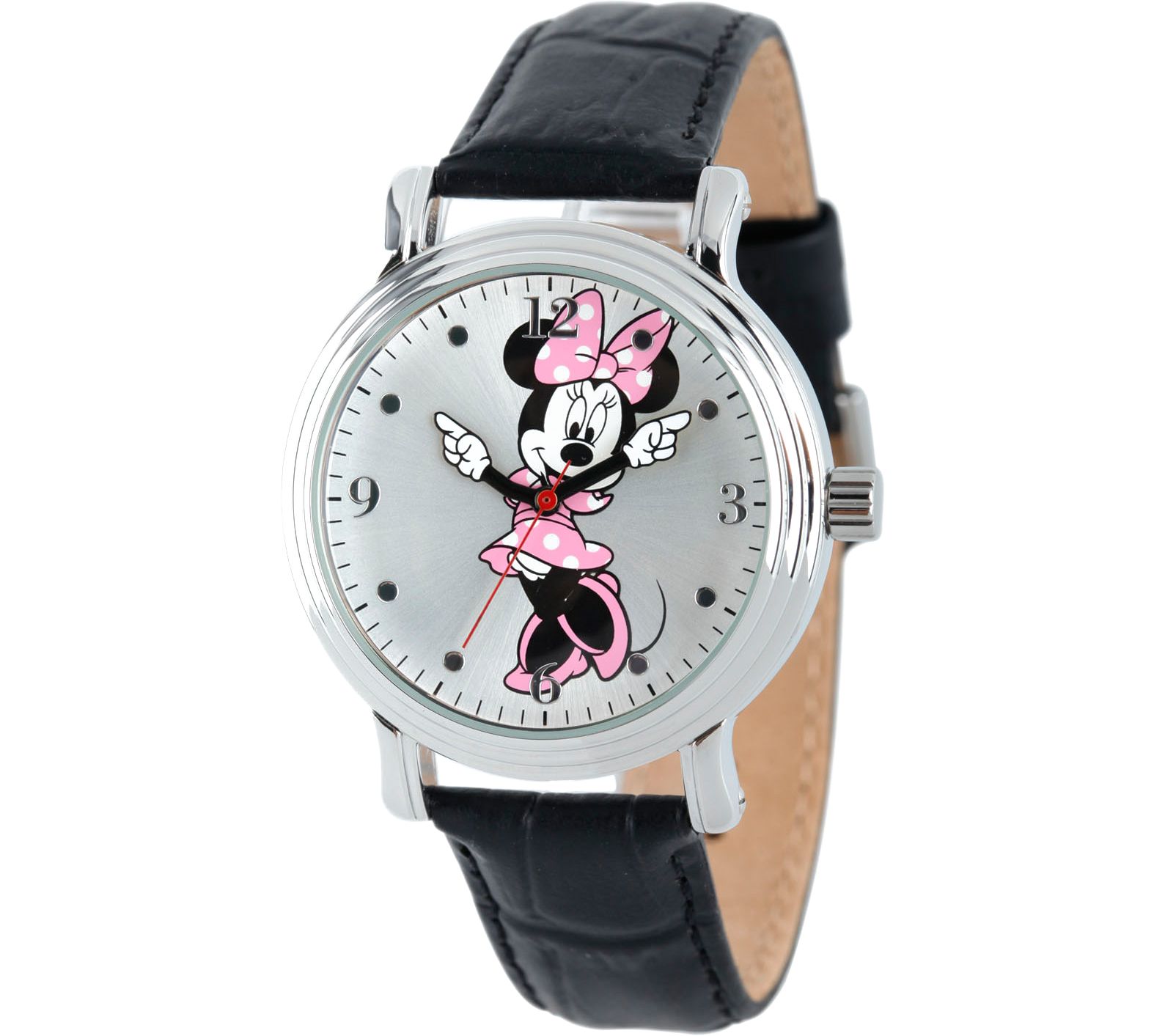 Disney Minnie Mouse Womens Black Vintage Watch