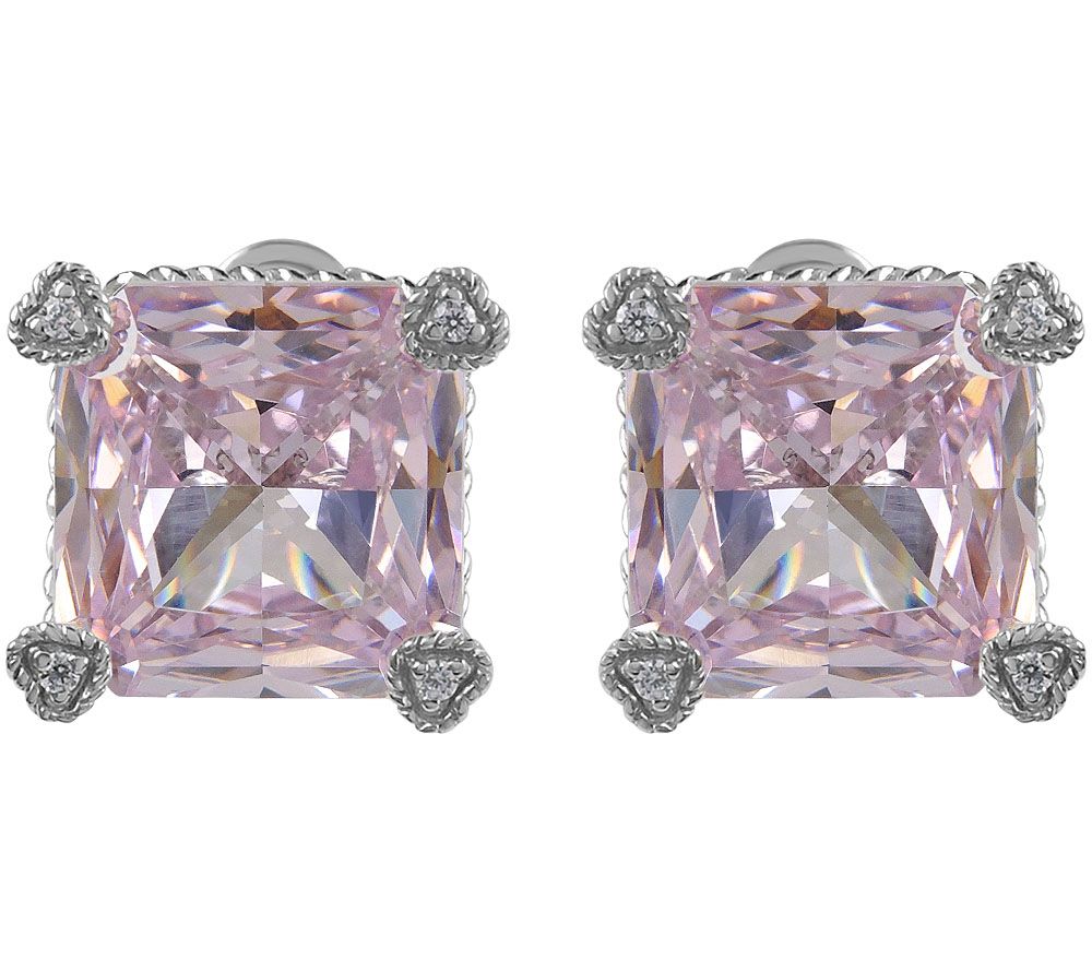 Judith Ripka Sterling Diamonique Montana Stud E arrings