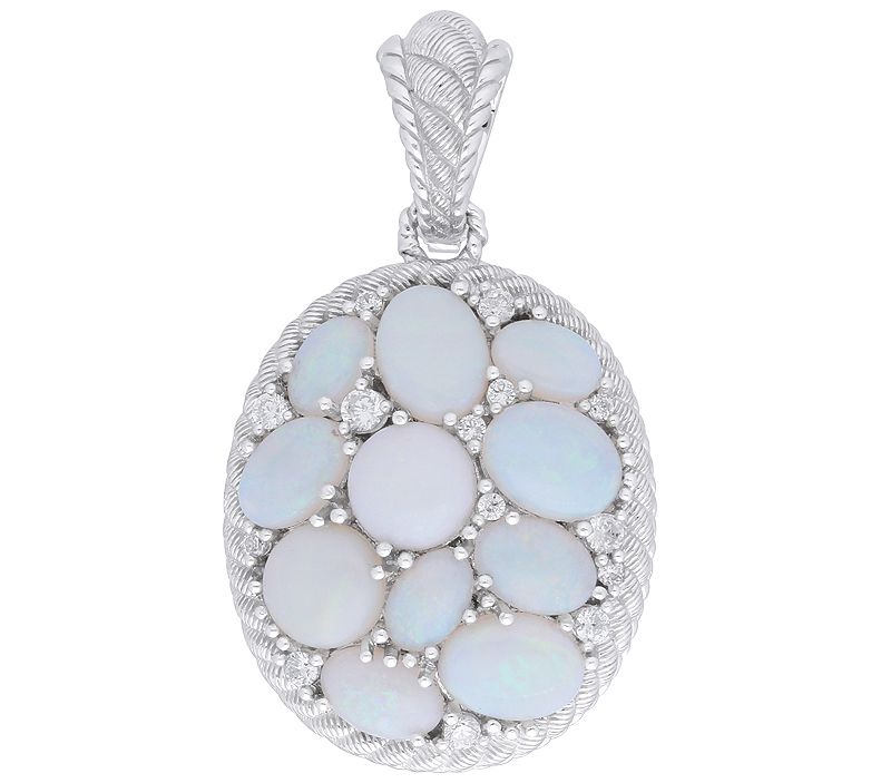 Judith Ripka Sterling Opal & Diamonique Enhance r